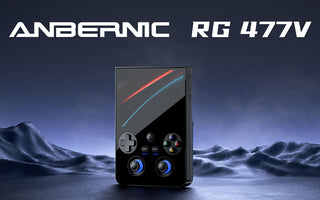 ANBERNIC RG 477V 縦型レトロ携帯ゲーム機（ブラック）