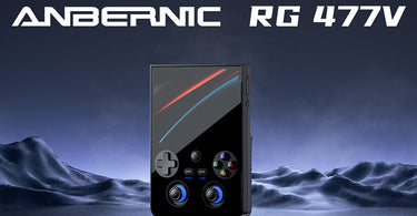 ANBERNIC RG 477V 縦型レトロ携帯ゲーム機（ブラック）