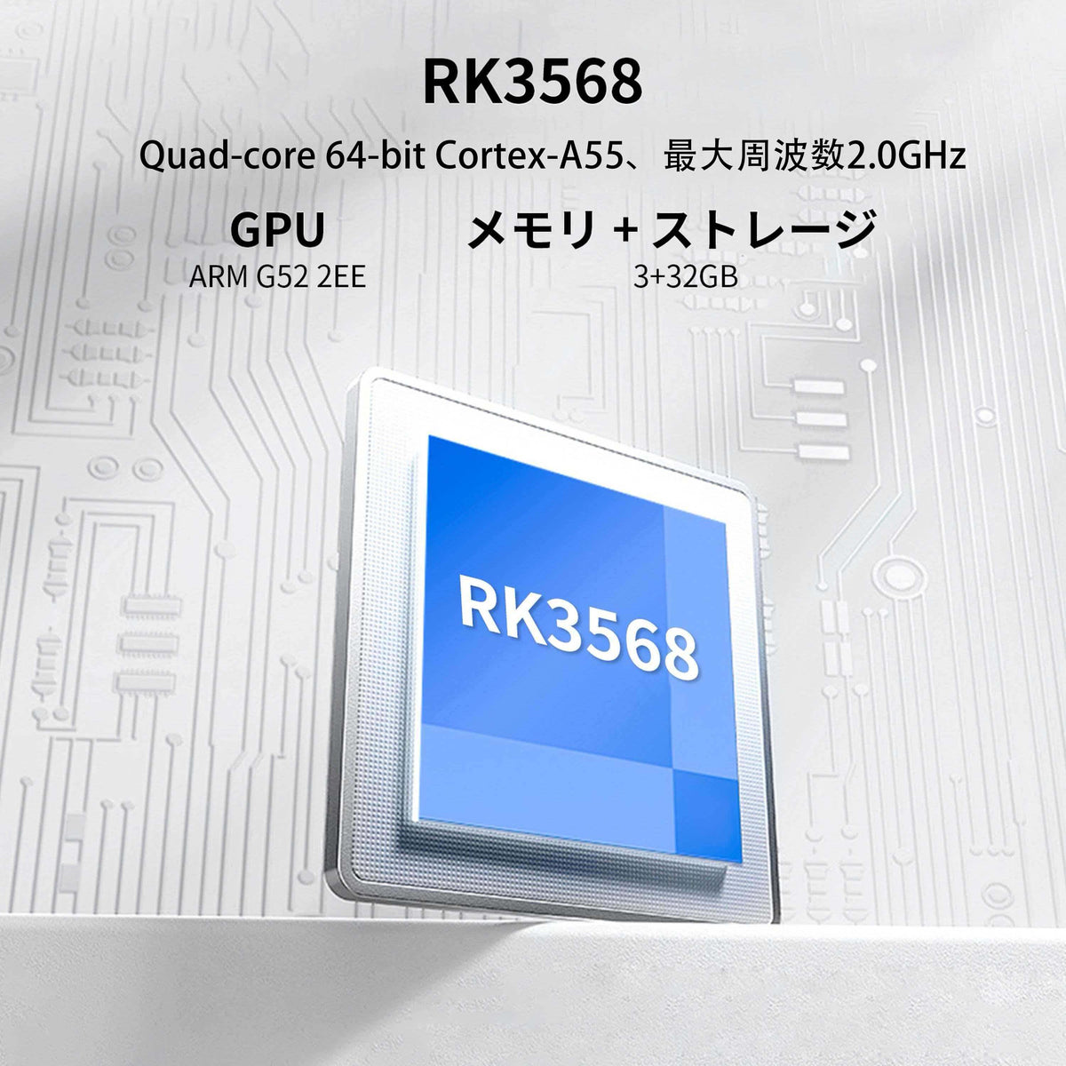 RG DSのRK3568プロセッサーとメモリ・ストレージ構成